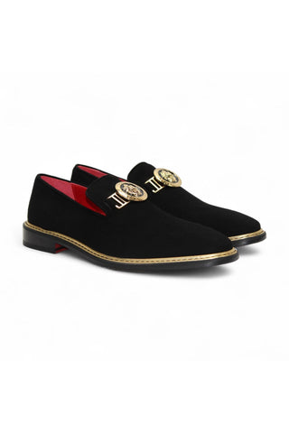 Emilio Franco Couture EF102 Suede Horse-Bit Loafer (EFC1006)-AmbrogioShoes
