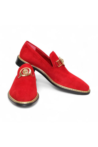 Emilio Franco Couture EF102 Suede Horse-Bit Loafer (EFC1006)