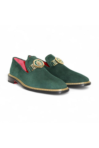 Emilio Franco Couture EF102 Suede Horse-Bit Loafer (EFC1006)