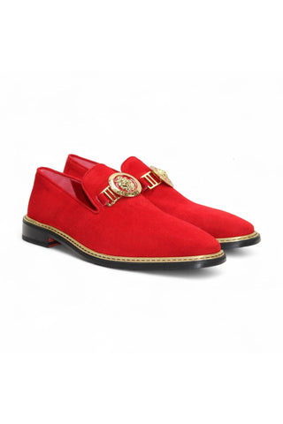 Emilio Franco Couture EF102 Suede Horse-Bit Loafer (EFC1006)