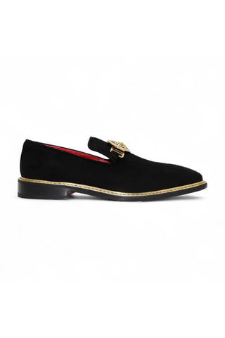 Emilio Franco Couture EF102 Suede Horse-Bit Loafer (EFC1006)-AmbrogioShoes
