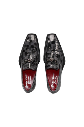 Emilio Franco Couture Narciso Crocodile Embossed Calf-Skin Leather Horse-Bit Loafer (EFC1108)