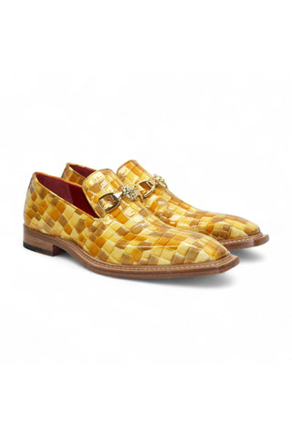 Emilio Franco Couture Narciso Crocodile Embossed Calf-Skin Leather Horse-Bit Loafer (EFC1108)