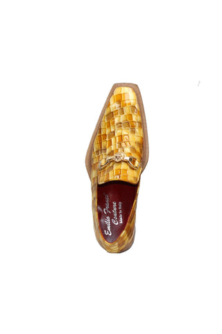 Emilio Franco Couture Narciso Crocodile Embossed Calf-Skin Leather Horse-Bit Loafer (EFC1108)