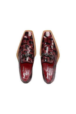 Emilio Franco Couture Narciso Crocodile Embossed Calf-Skin Leather Horse-Bit Loafer (EFC1108)