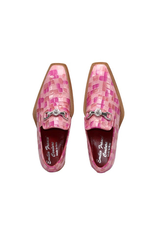 Emilio Franco Couture Narciso Crocodile Embossed Calf-Skin Leather Horse-Bit Loafer (EFC1108)