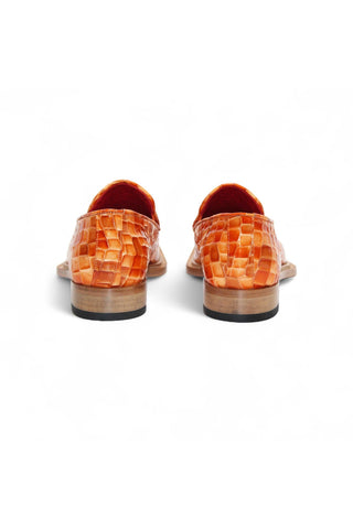 Emilio Franco Couture Narciso Crocodile Embossed Leather Horse-Bit Loafer (EFC1108)