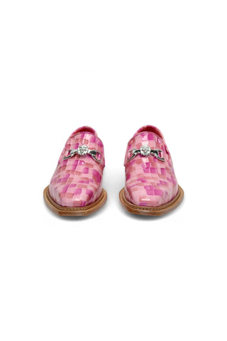 Emilio Franco Couture Narciso Crocodile Embossed Leather Horse-Bit Loafer (EFC1108)