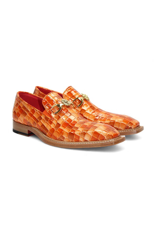 Emilio Franco Couture Narciso Crocodile Print Calf-Skin Leather Horse-Bit Loafer (EFC1108)-AmbrogioShoes