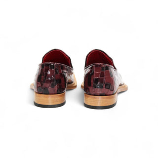 Emilio Franco Couture Narciso Men's Shoes Crocodile Print Calf-Skin Leather Horse-Bit Loafer (EFC1108)-AmbrogioShoes