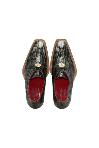 Emilio Franco Couture Santo Crocodile Embossed Calf-Skin Leather Derby (EFC1037)