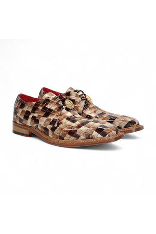 Emilio Franco Couture Santo Crocodile Embossed Calf-Skin Leather Derby (EFC1037)