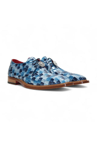 Emilio Franco Couture Santo Crocodile Embossed Calf-Skin Leather Derby (EFC1037)