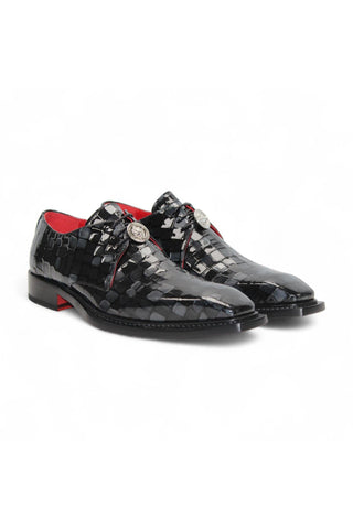 Emilio Franco Couture Santo Crocodile Embossed Calf-Skin Leather Derby (EFC1037)