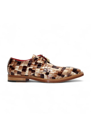 Emilio Franco Couture Santo Crocodile Embossed Leather Derby (EFC1037)