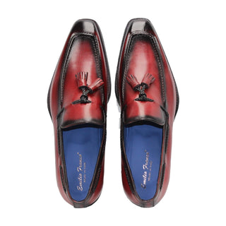 Emilio Franco Dino Men's Shoes Calf-Skin Leather Tassels Loafer (EF1246)-AmbrogioShoes