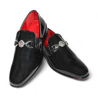 Emilio Franco EF363Lion Men's Shoes Patent Leather Iridescent Formal Loafers (EFC1107)-AmbrogioShoes