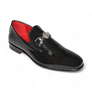 Emilio Franco EF363Lion Men's Shoes Patent Leather Iridescent Formal Loafers (EFC1107)-AmbrogioShoes