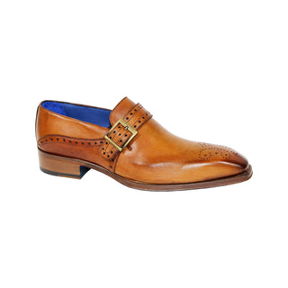 Emilio Franco Elio II Men's Shoes Cognac Lamb Skin Loafers Loafers (EF1160)-AmbrogioShoes