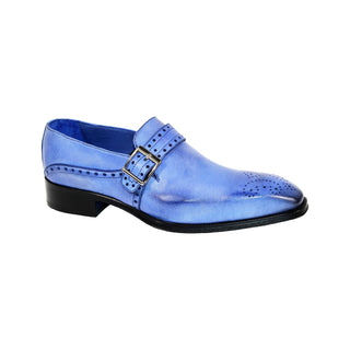 Emilio Franco Elio II Men's Shoes Light Blue Lamb Skin Loafers Loafers (EF1161)-AmbrogioShoes