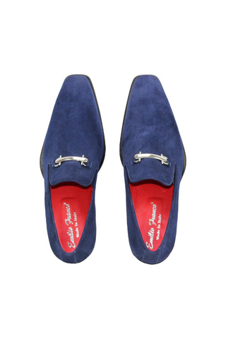 Emilio Franco Francesco Black Suede Loafers (EF1032)-AmbrogioShoes