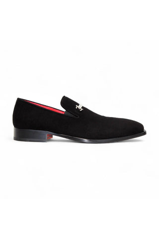 Emilio Franco Francesco Black Suede Loafers (EF1032)-AmbrogioShoes