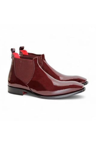 Emilio Franco Leonardo Calf-Skin Patent Leather Chelsea Boot (EF1066)-AmbrogioShoes