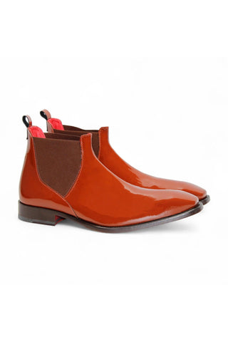 Emilio Franco Leonardo Patent Chelsea Boot