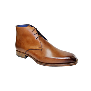 Emilio Franco Livio Men's Shoes Cognac Calf-Skin Leather Boots (EF1072)-AmbrogioShoes