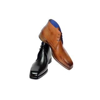 Emilio Franco Loris Men's Shoes Cognac Nappa Leather Loafers (EF1075)-AmbrogioShoes
