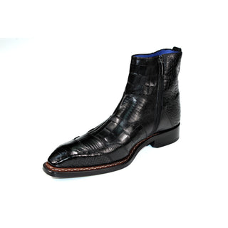Emilio Franco Lucio Embossed Calf-Skin Leather Boot (EF1216)-AmbrogioShoes