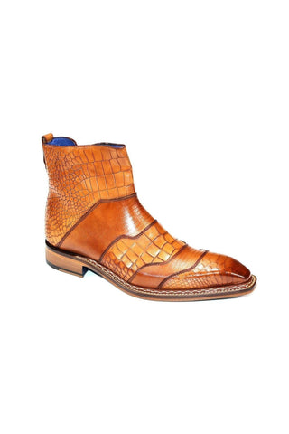Emilio Franco Lucio Embossed Calf-Skin Leather Boot (EF1216)-AmbrogioShoes