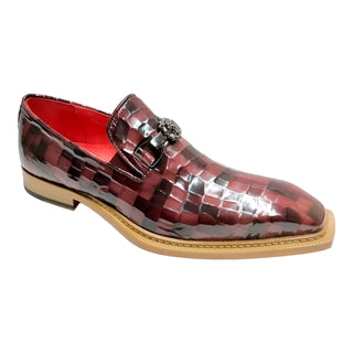 Emilio Franco Narciso Men's Shoes Patent Leather Multi Croco Print Formal Loafers (EFC1108)-AmbrogioShoes