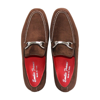 Emilio Franco Nino II Men's Shoes Suede Leather Horse-Bit Loafer (EF1086)-AmbrogioShoes