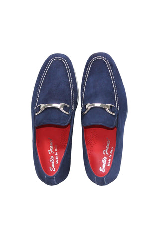 Emilio Franco Nino II Suede Horse-Bit Loafer (EF1086)