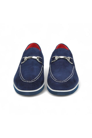 Emilio Franco Nino II Suede Horse-Bit Loafer (EF1086)