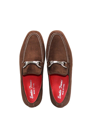Emilio Franco Nino II Suede Horse-Bit Loafer (EF1086)