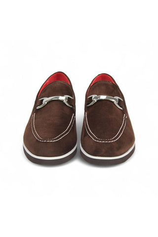 Emilio Franco Nino II Suede Horse-Bit Loafer (EF1086)