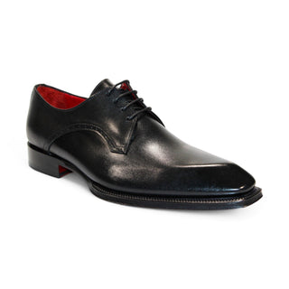 Emilio Franco Renzo Men's Shoes Black Calf-Skin leather Oxfords (EF1266)-AmbrogioShoes