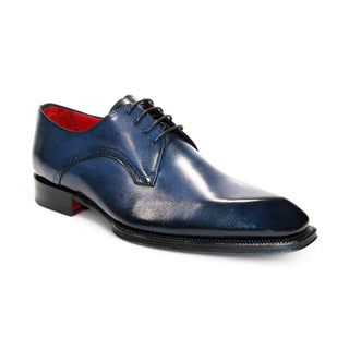 Emilio Franco Renzo Men's Shoes Navy Calf-Skin leather Oxfords (EF1268)-AmbrogioShoes