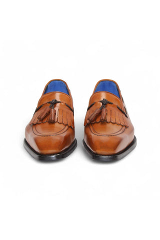 Emilio Franco Tommaso Men’s Shoes Calf-Skin Leather Tassel Loafer (EF1272)-AmbrogioShoes