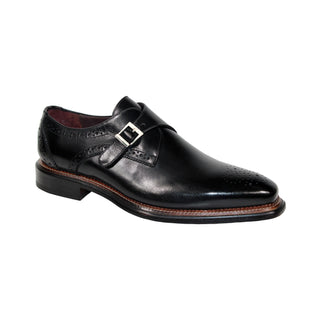 Emilio Franco Vincenzo Men's Shoes Calf-Skin Leather Monkstraps (EF1183)-AmbrogioShoes