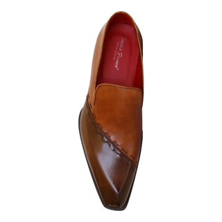 Emilio Franco Vittorio Men's Shoes Brown/Cognac Calf-Skin Leather Loafers (EF1240)-AmbrogioShoes