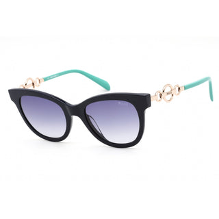 Emilio Pucci EP0157 Sunglasses Shiny Blue Black / Gradient Blue-AmbrogioShoes