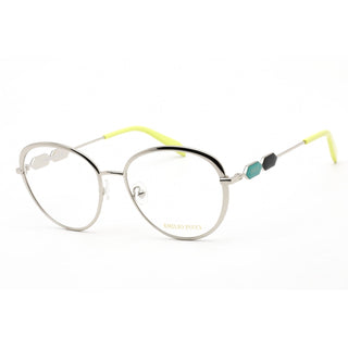 Emilio Pucci EP5187 Eyeglasses Shiny Palladium / Clear Lens-AmbrogioShoes