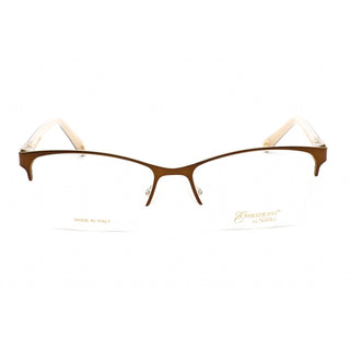 Emozioni 4379 Eyeglasses Brown Gold / Clear Lens-AmbrogioShoes