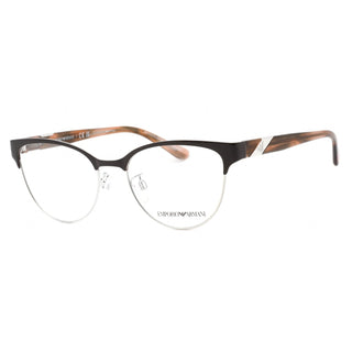 Emporio Armani 0EA1130 Eyeglasses Shiny Brown / Silver/Clear demo lens-AmbrogioShoes