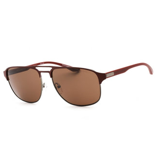 Emporio Armani 0EA2144 Sunglasses Matte Gunmetal/Burgundy / Dark Brown-AmbrogioShoes