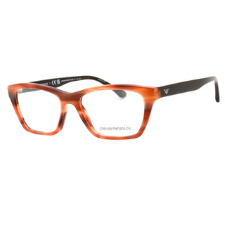 Emporio Armani 0EA3186 Eyeglasses Striped Brown/Clear demo lens-AmbrogioShoes
