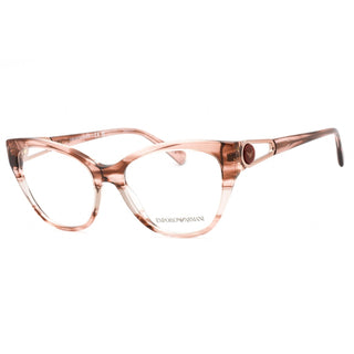 Emporio Armani 0EA3212 Eyeglasses Shiny Striped Pink / Clear Lens-AmbrogioShoes